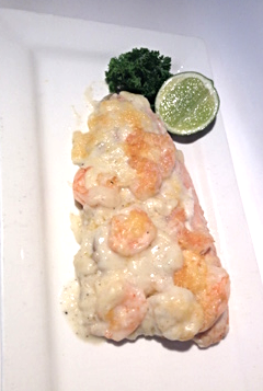 Trucha Gratinada con Camarones