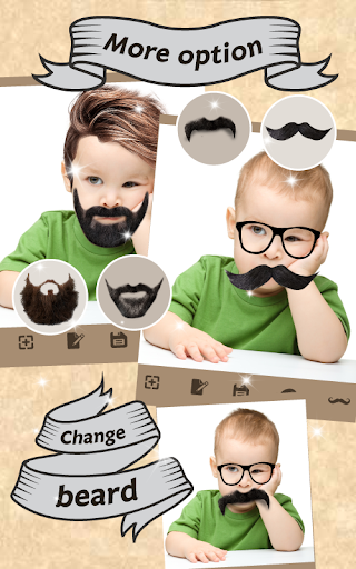 Man mustache beard changer