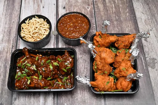 Chicken Lollipop Fry With Chicken Lollipop Masala And 1 Coke Soft Beverage [250 Ml]