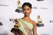 Tyla with her Best African Music Performance award at the 66th Grammy Awards in Los Angeles on February 4 2024. 