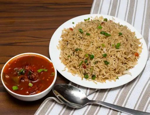 Chicken Manchurian With Fried Rice