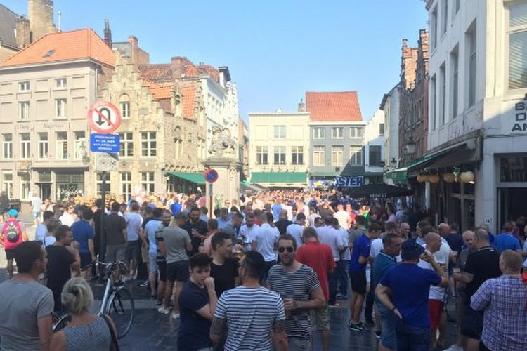 Feestje in Brugge: Leicester-fans geven alles