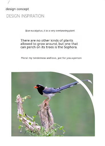 Title 1, Original Real Shot Blue Eucalyptus And Bird Cou...
