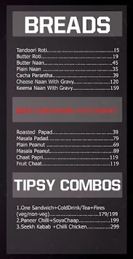 The Tipsy Bulls menu 4