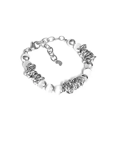 Bracelet unisexe en opale perlée av - 0
