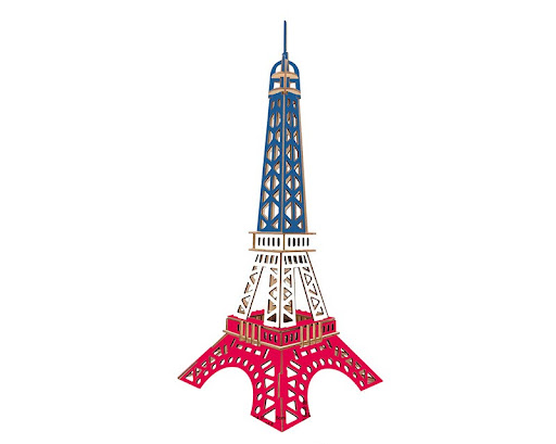 Title 3, Laser Wood 3D Jigsaw Puzzle Toy for Children. E...