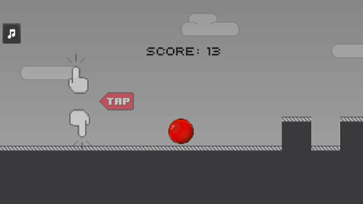 Red Ball Bouncing Run Spikes 2