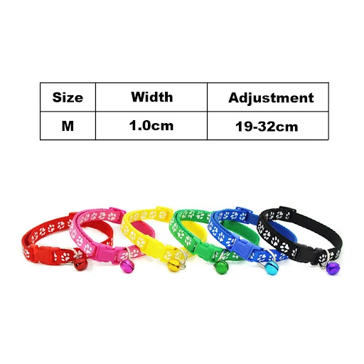 Flea Cat Collar for Cats Cute Flea Cat Collar with Bell Quick Release Cats Collar Charm Breakaway Pet Product Cat Neckla