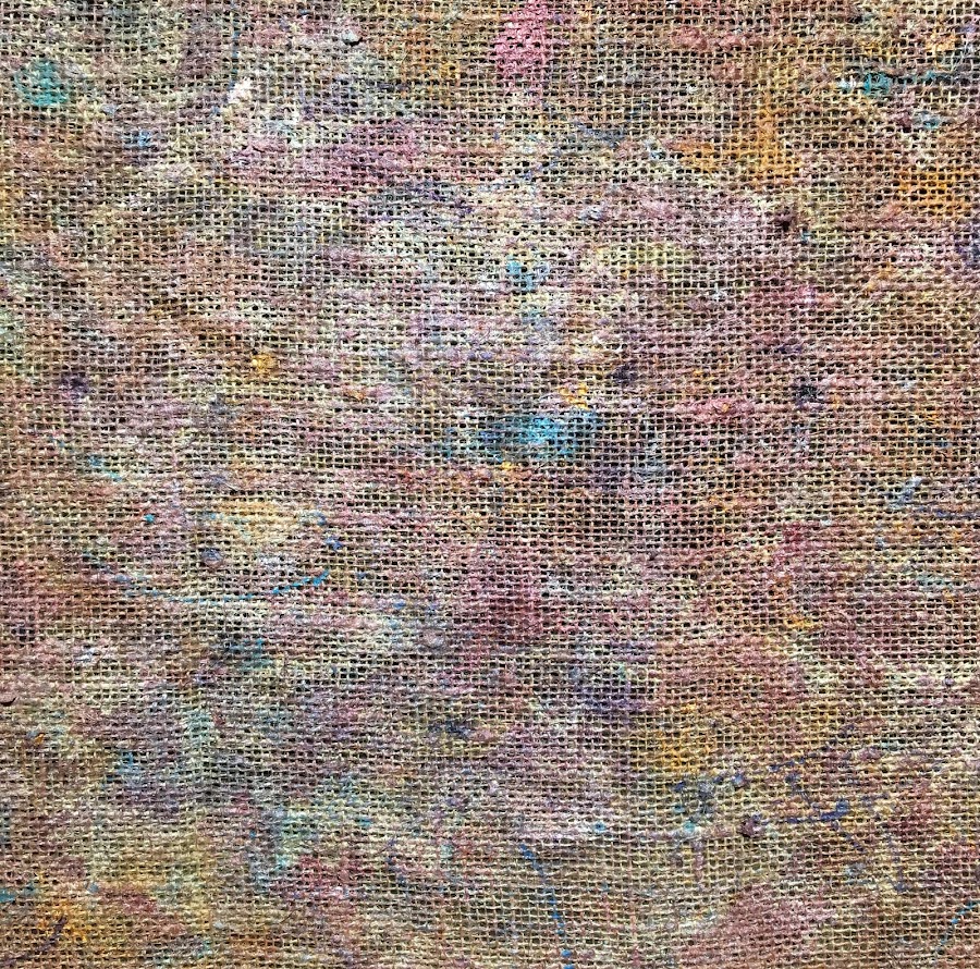 <p>
	Untitled<br />
	2018<br />
	acrylic on burlap<br />
	12x12in 30x30cm</p>
