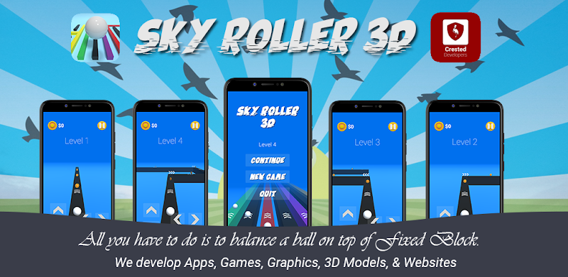 Sky Roller Ball 3D