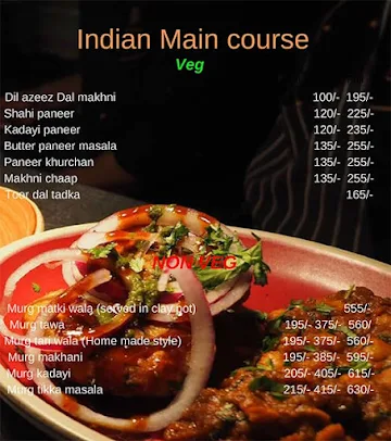 Tandoori Terminal menu 