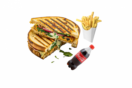 Chicken Keema Cheese Sandwich Combo