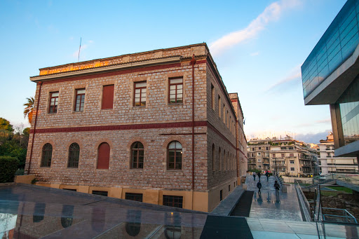 A building in downtown Athens near the Plaka. 