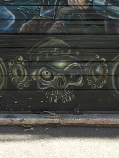 Teschio Pirata Murales