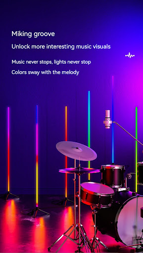 Title 5, Colorful LED Corner Lamp for Living Room with V...