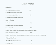 Mital's Kitchen menu 1