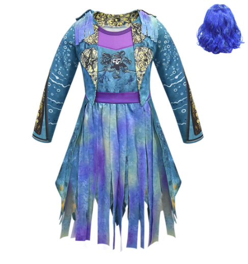 Costume d'Halloween trois pièces complet avec veste pantalon et cravate. Parfait pour les soirées costumées et célébrer Halloween