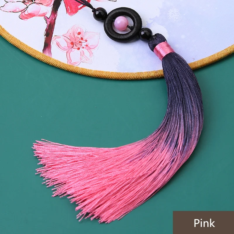 Gradual Tassel Kopf Transfer Perlen Anhänger Ice Silk Vertikal Spike Pressing Klappe Auto Lesezeichen Hebe Ohr Zubehör.