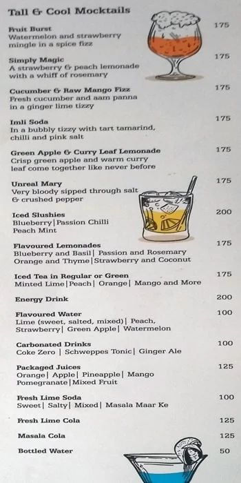 Level 5 Bistro & Bar menu 