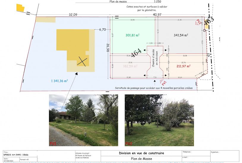  Vente Terrain à bâtir - 1 100m² à Auterive (31190) 