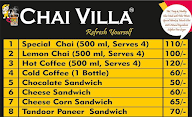 Chai Villa menu 2