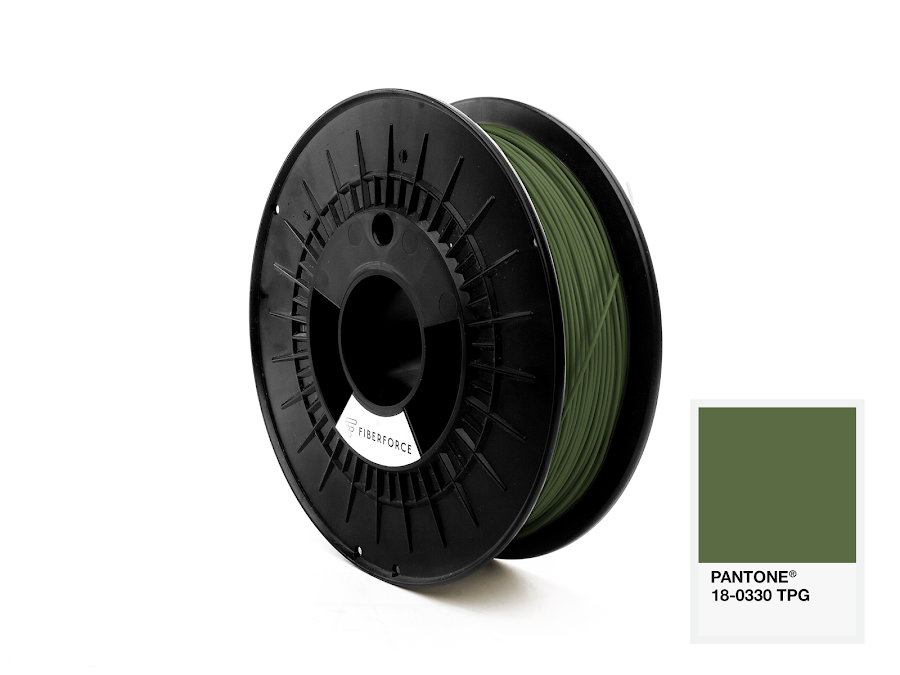 FiberForce Pantone (R) 18-0330 TPG PLA Filament - 2.85mm (0.75kg)