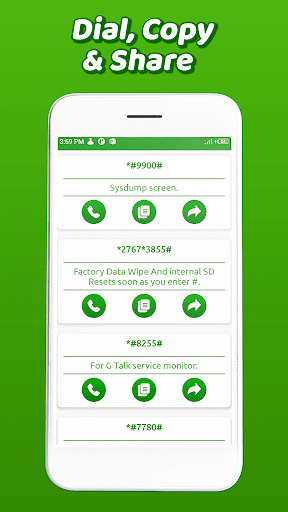 Screenshot All Mobiles Secret Codes