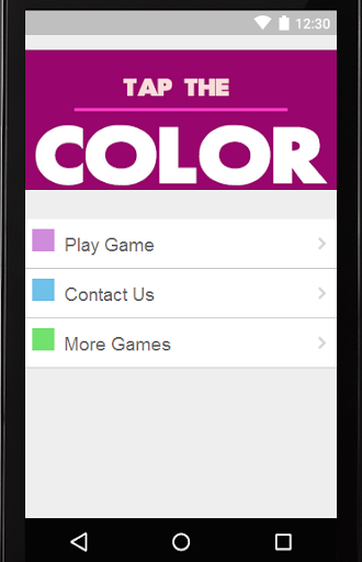 Tap Collor Game