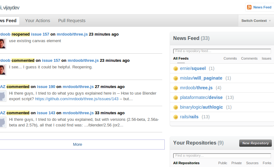 GitHub Feed Filter Preview image 1