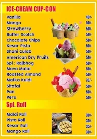 Shiv Sai Ice Cream Center menu 1