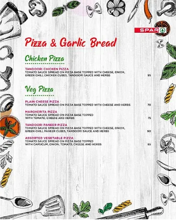 Spar Kitchen menu 