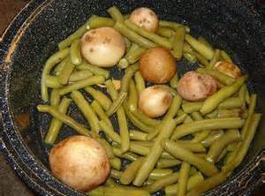 Fresh Green Beans w/ Fresh Irish Potatoes