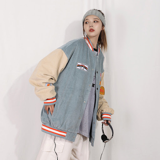 Title 5, Fashionably Versatile Loose Corduroy Coat a sty...