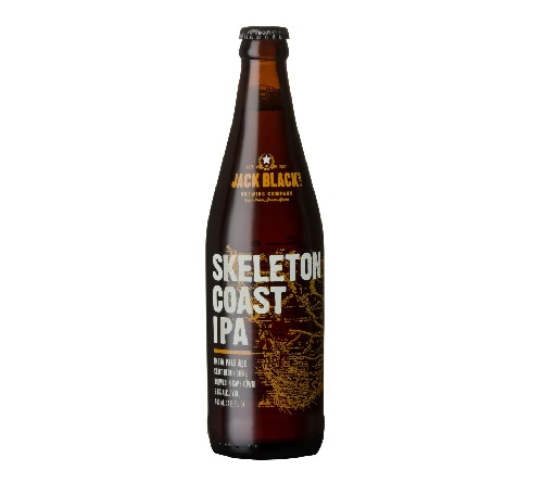 Jack Black's Skeleton Coast IPA, R34 for 440ml. Alcohol per volume: 6.6%.