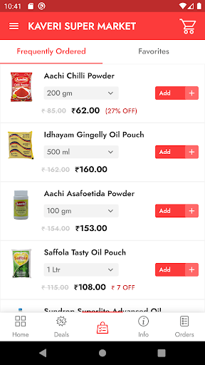 Screenshot KAVERI SUPER MARKET - Online G