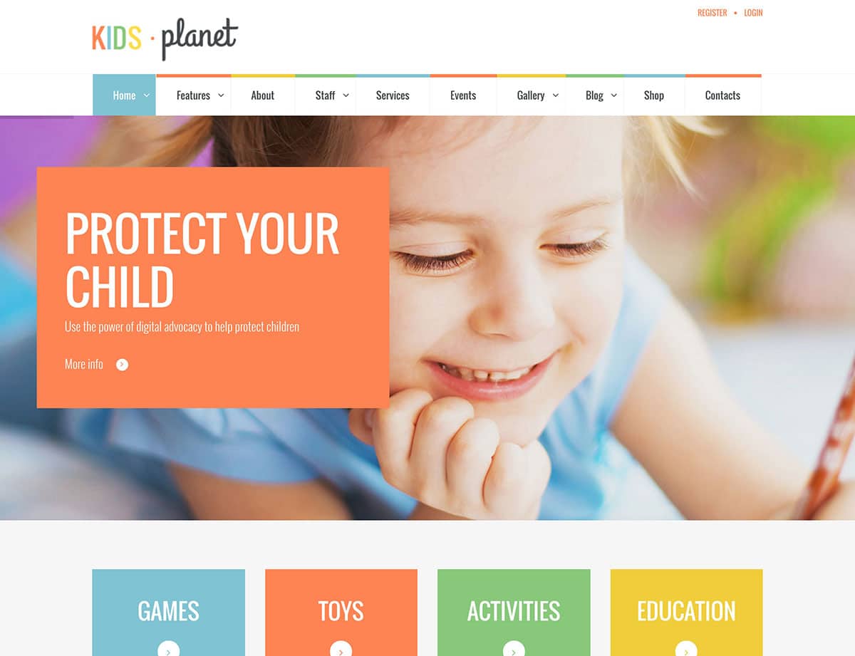 niños-planeta-niños-wp-theme