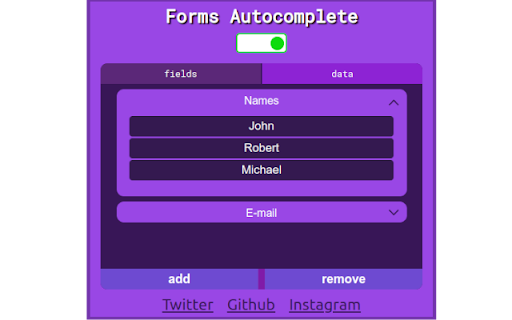 Google Forms Autocomplete