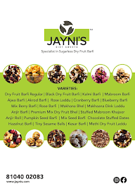 Jayni's menu 2