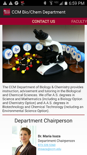 CCM Bio Chem Department