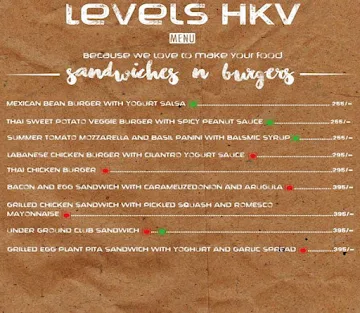 Levels HKV menu 