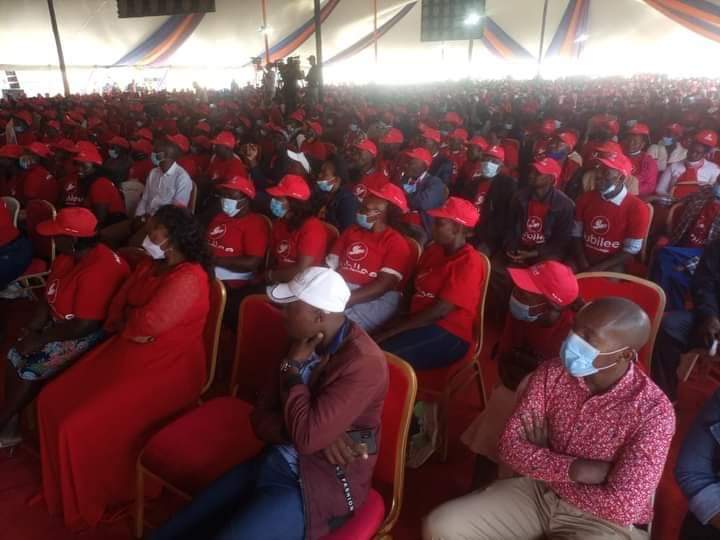 Jubilee party meeting in Nyeri on Friday, February 18,2022.