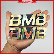 Tem Loa Bmb, Giá 2 Tem Nhựa Cứng Màu Vàng Đen - Mrg