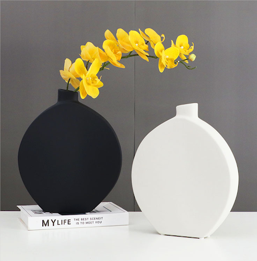 Title 6, New Chinese white ceramic vase for home. Modern...