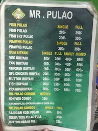 Mr. Pulao menu 2