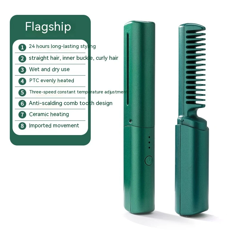 Mini piastra per capelli portatile e ricaricabile. Liscia i tuoi capelli ovunque. Compatta, perfetta per i viaggi e l'uso quotidiano.