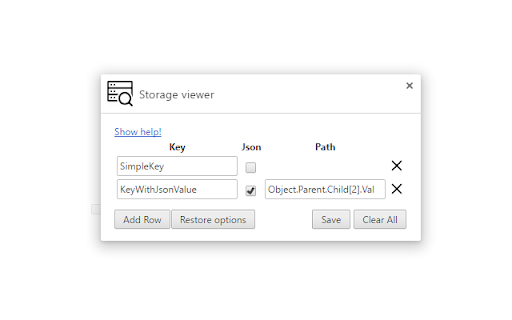 Storage viewer