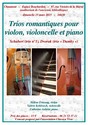 Affiche du concert "Trios Schubert Dvorak"