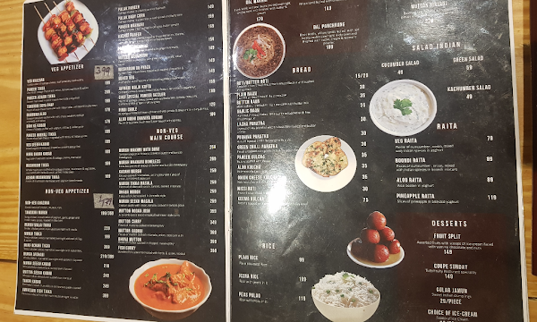 Swaad-E-Pind menu 