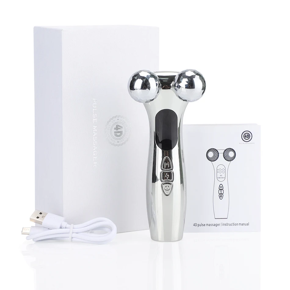 Nouvel Instrument de Massage Facial Intelligent à Rouleau et Impulsions Amincissant pour le Visage. Appareil de Beauté Domestique.