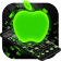 Black Neon Tech Green Apple Theme icon